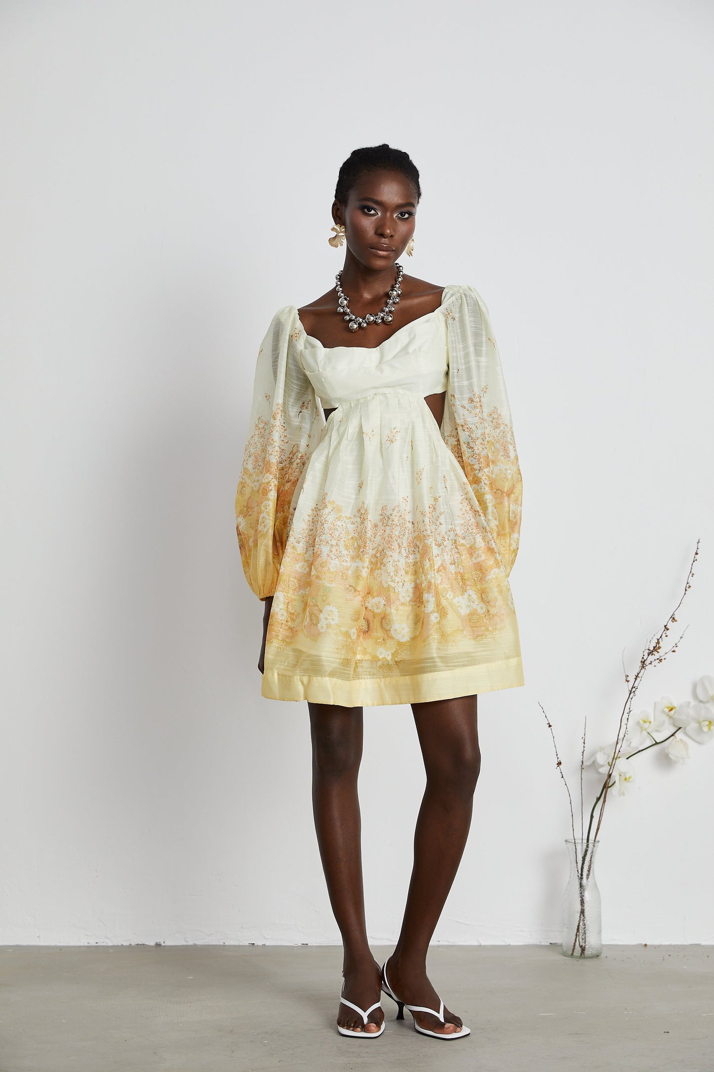 Delphine floral mini dress