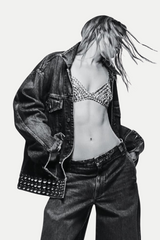Cael Crystal Bra - Silver