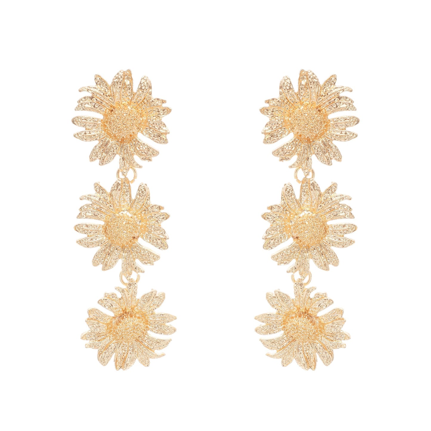Eléonore sunflower dangle earrings