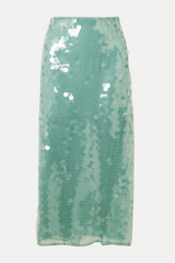 Gawaya Sequin Tulle Midi Skirt