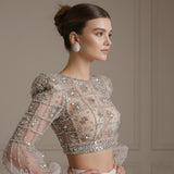 Embellished Crystal Mesh Couture Dress