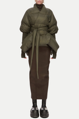 Juno Belted Batwing Jacket - Green