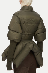 Juno Belted Batwing Jacket - Green