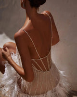 Aella Lace Backless Mini Dress