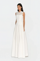 Ragiel Floral Lace Sleeveless Maxi Dress