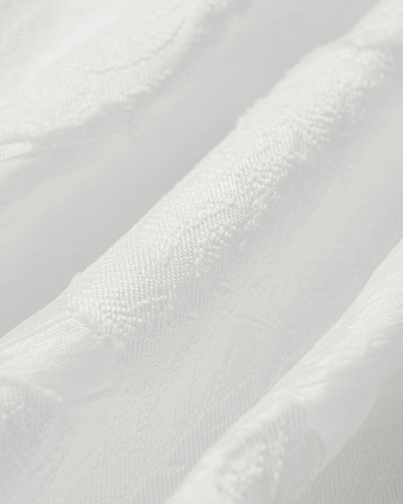 White Square Neck Jacquard Slip Midi Dress