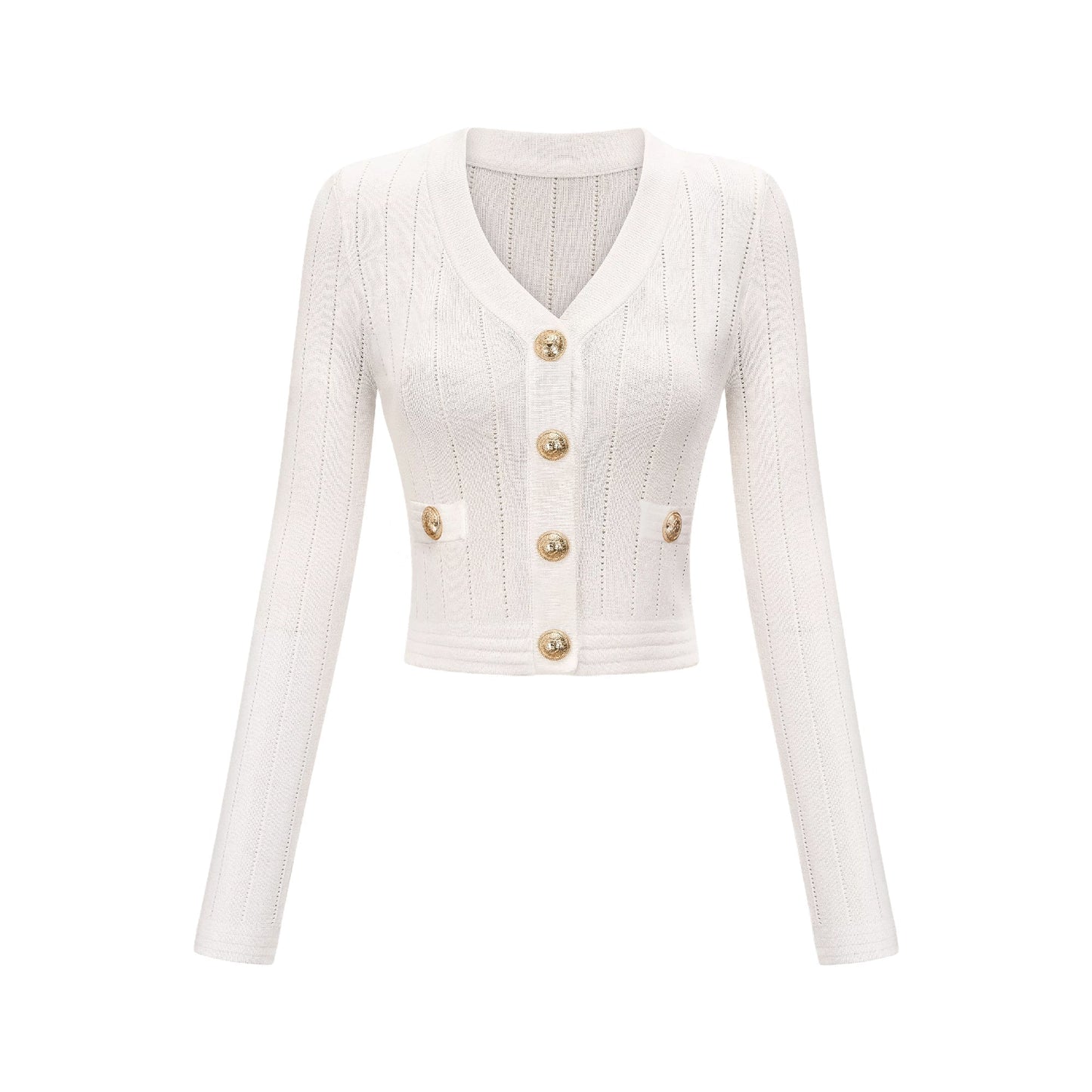 Button detailing knitted top & skirt matching set