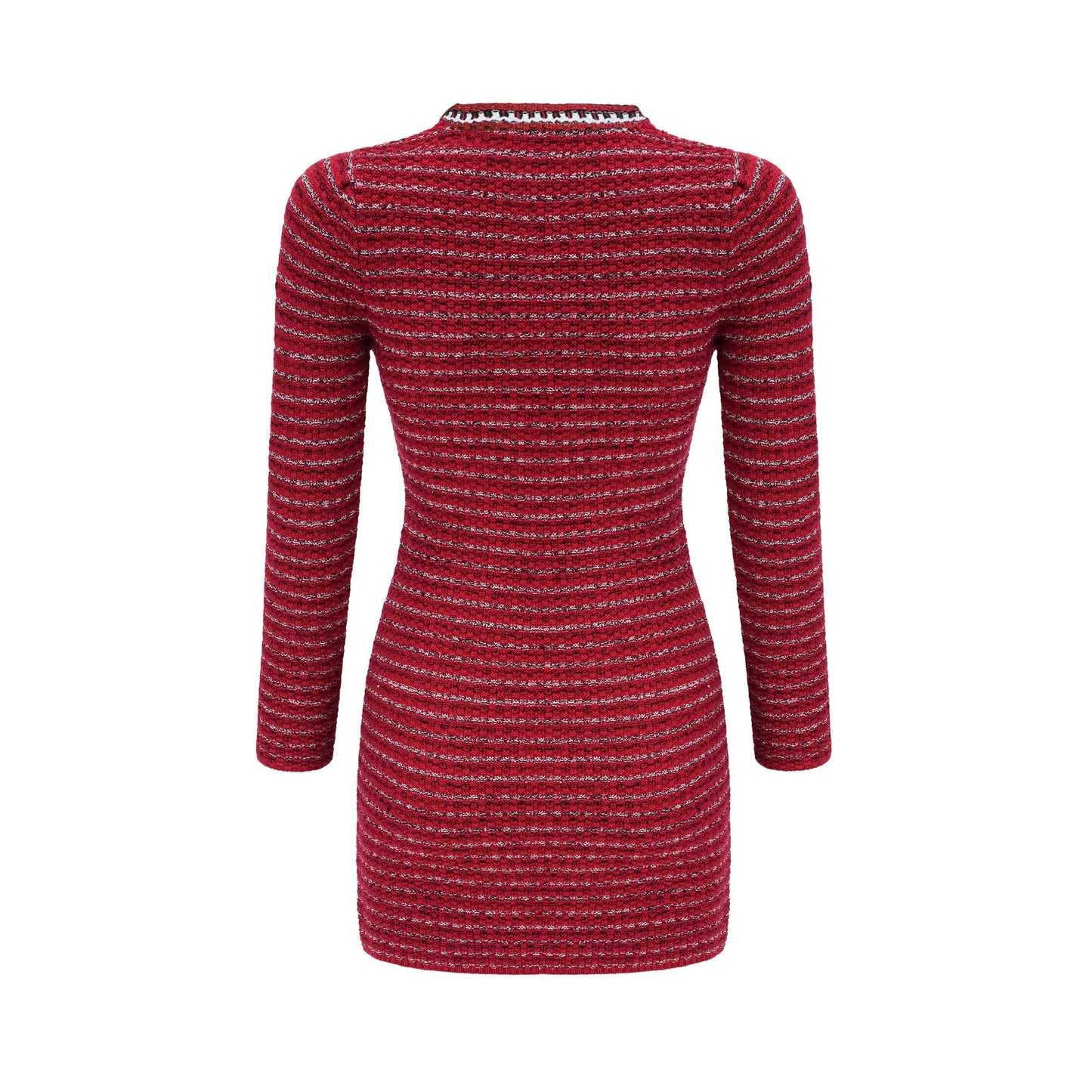 Faustine bow-detailed knit mini dress