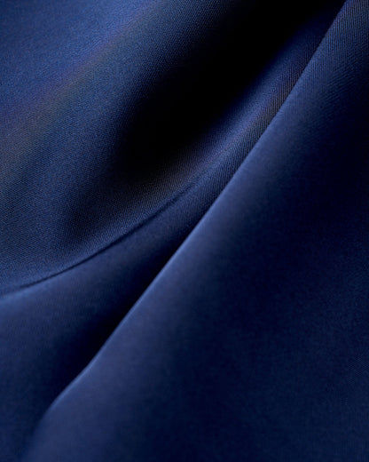 Navy A-Line Slip Maxi Dress