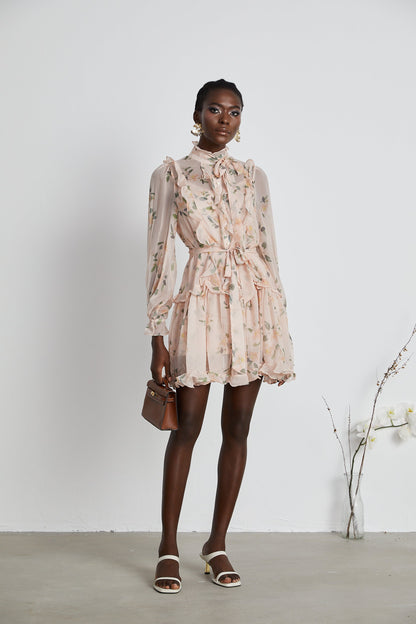 Chantal ruffled mini dress