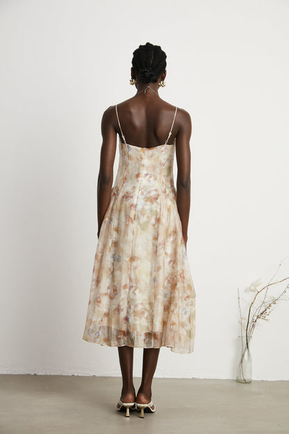 Lucena floral-print midi dress