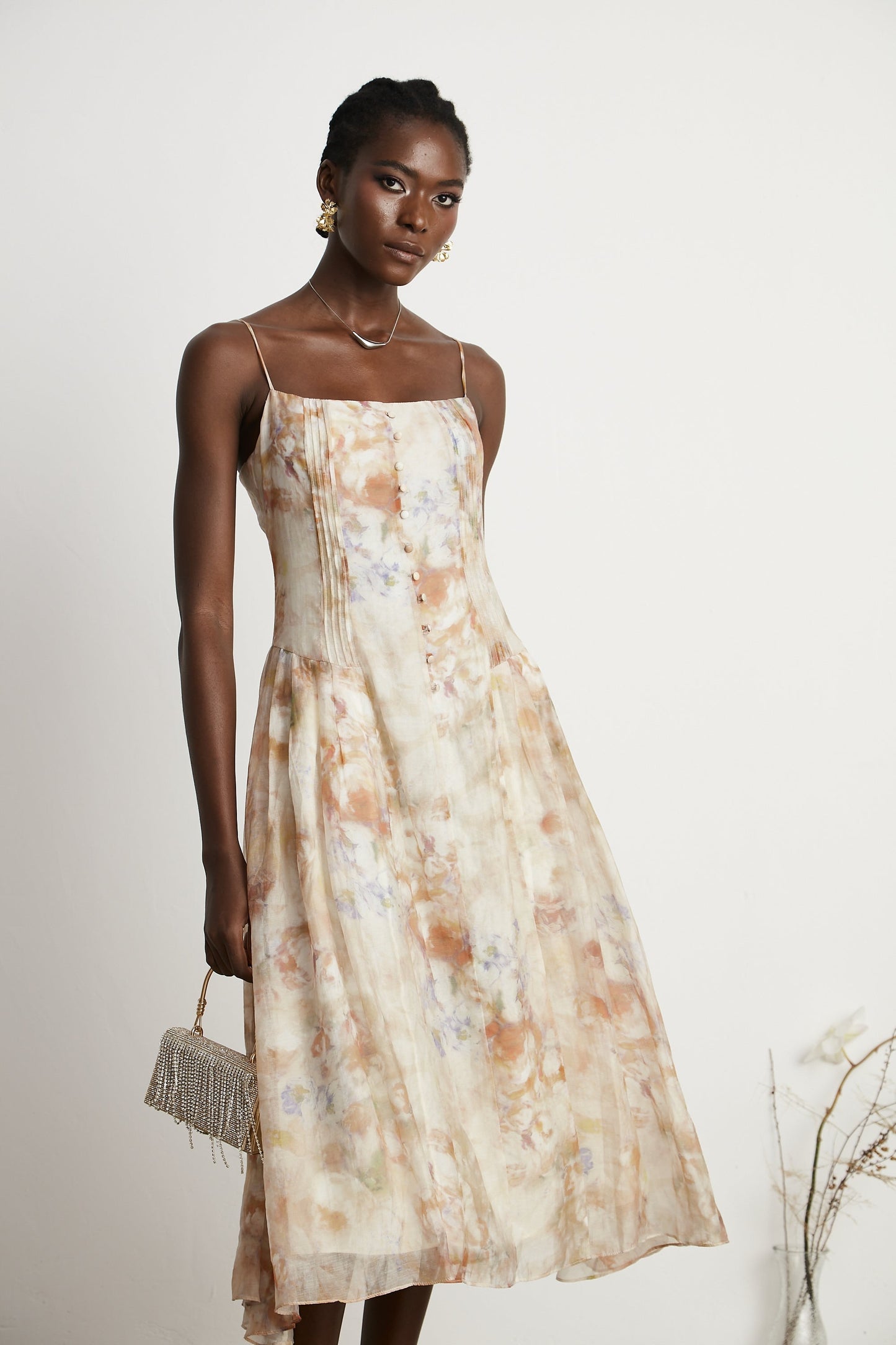 Lucena floral-print midi dress