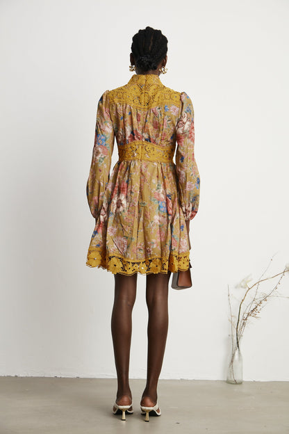 Sarita floral-print mini dress