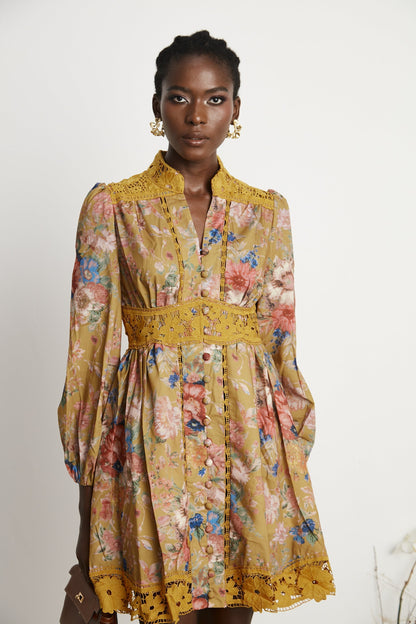 Sarita floral-print mini dress