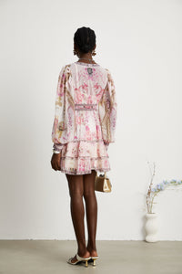 Mélisande floral-print tiered mini dress