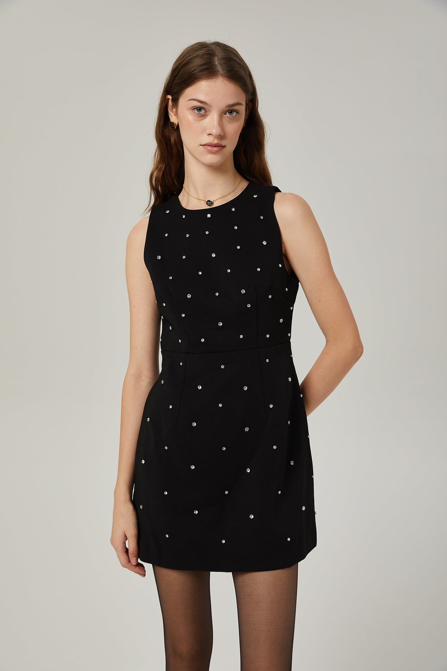 Pénélope crystal embellished a-line mini dress