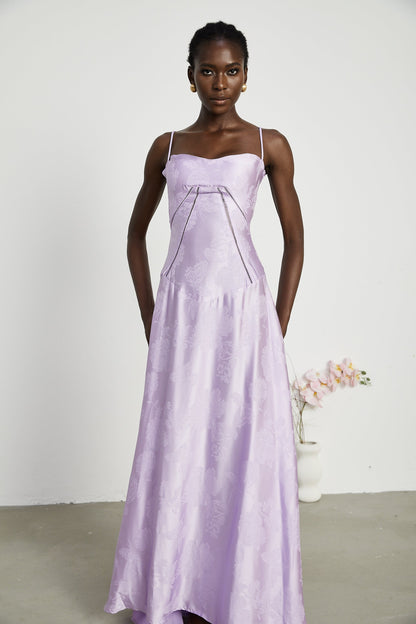 Adabella floral maxi dress in purple