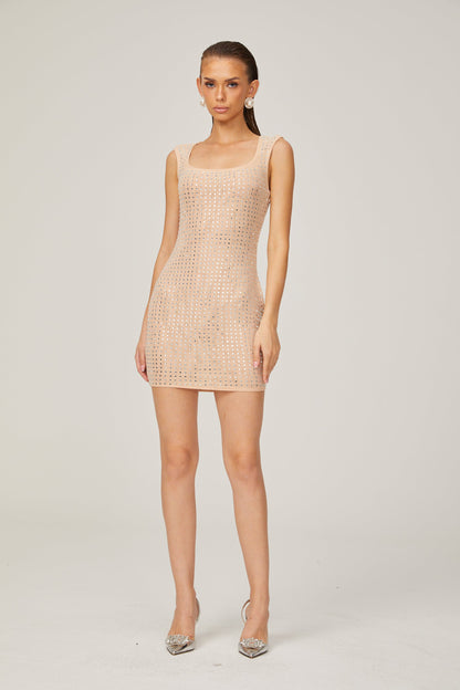 Arantxa crystal-embellished mini dress