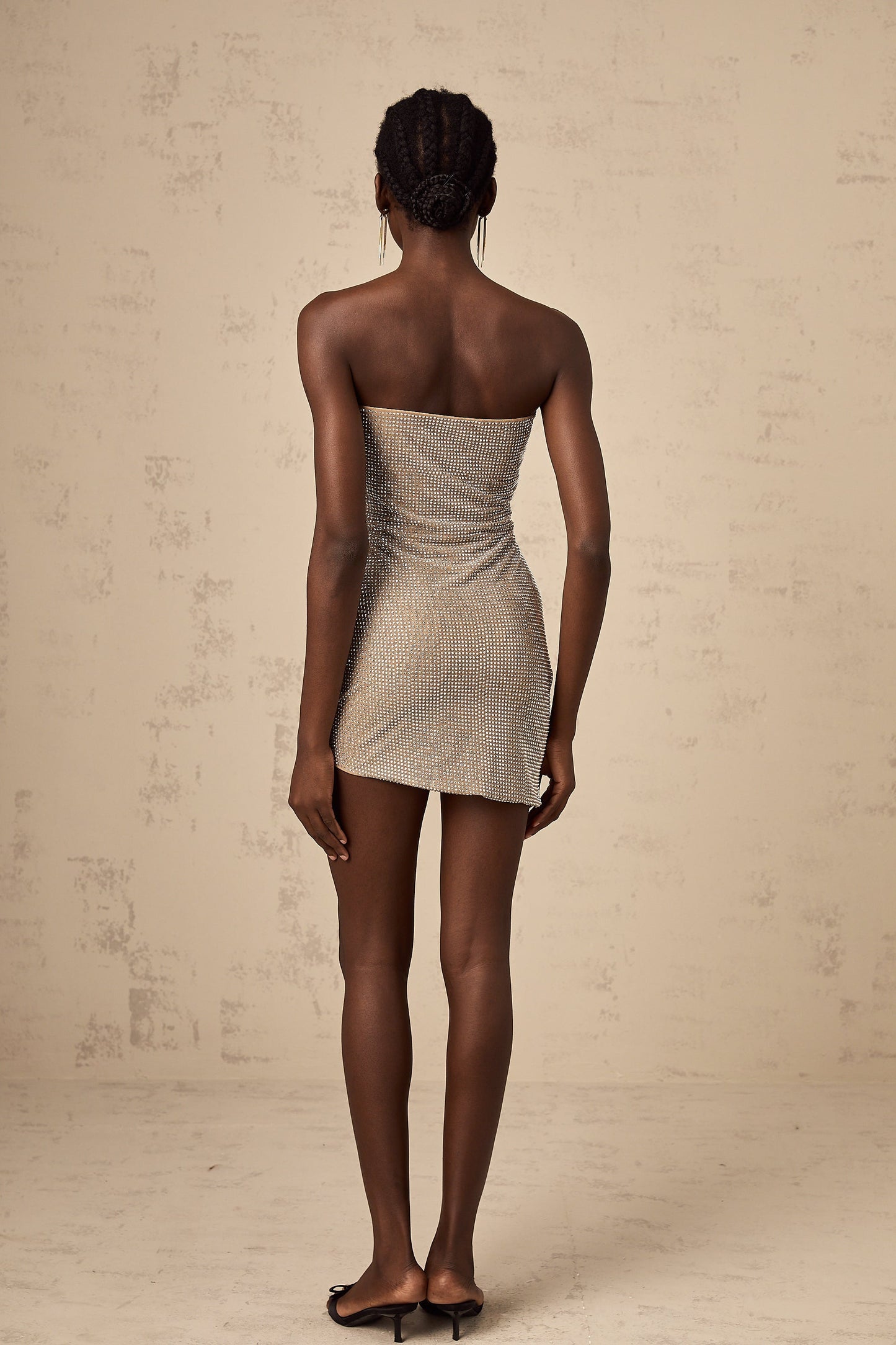 Pénélope rhinestone-embellished cut-out mini dress