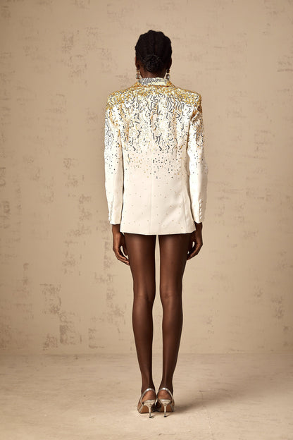 Carole sequin-embellished double-breasted blazer