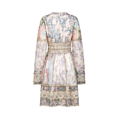 Gaëlle lace-embroidered mini dress