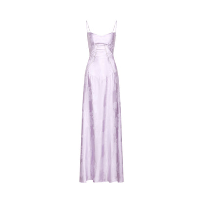 Adabella floral maxi dress in purple