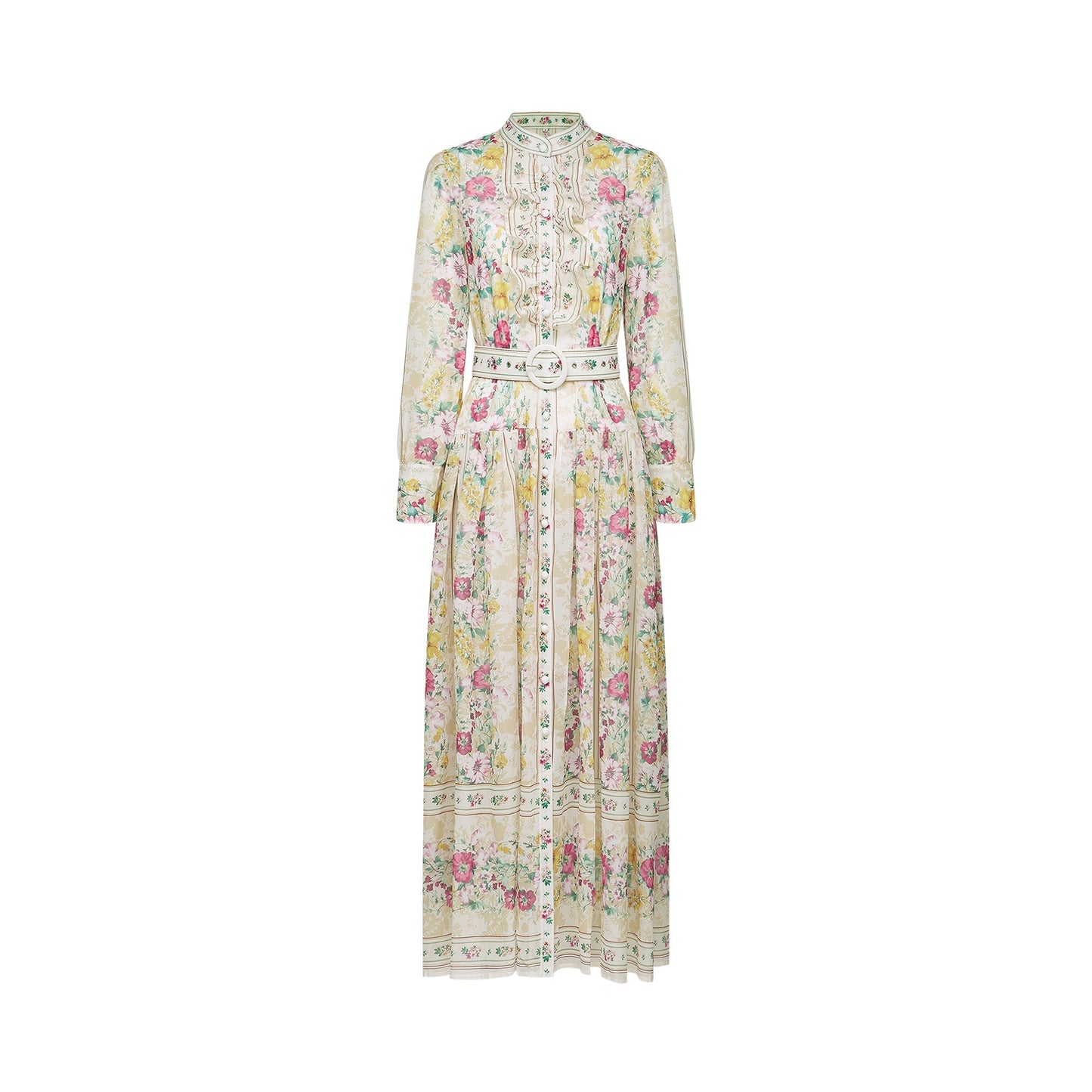 Désirée pleated floral-print midi dress