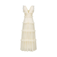 Sophina embellished ruffled maxi dress