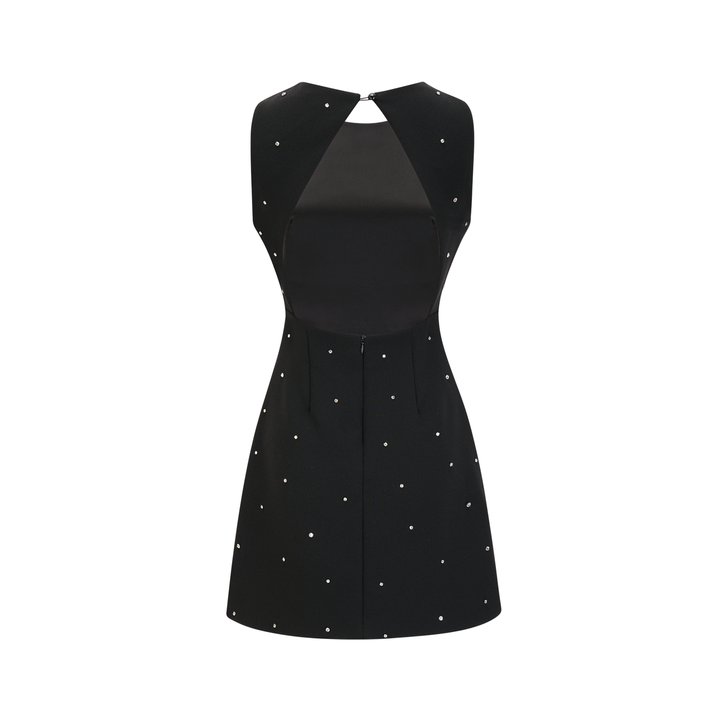 Delainey crystal-embellished open-back dress