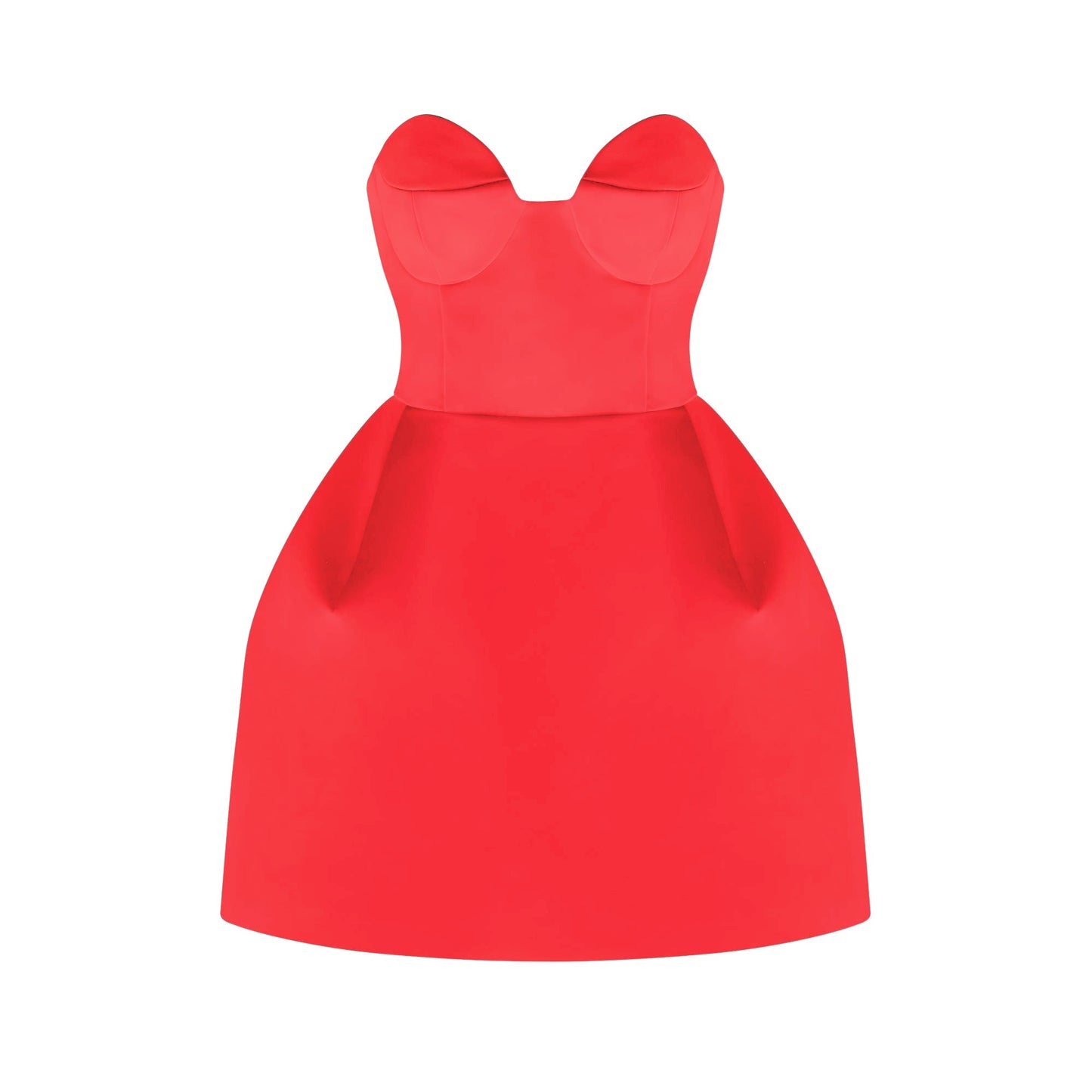 Laure white bustier off-shoulder mini dress
