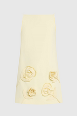 Aarnay Floral Appliqué Mini Dress