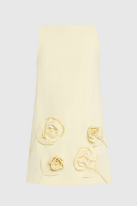 Aarnay Floral Appliqué Mini Dress