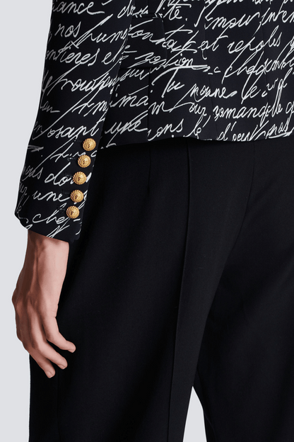Ailis Print Buttoned Blazer