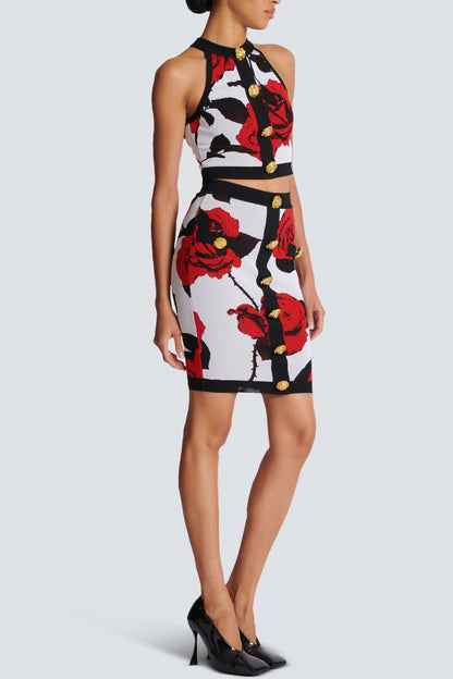 Amiya Rose Jacquard Skirt