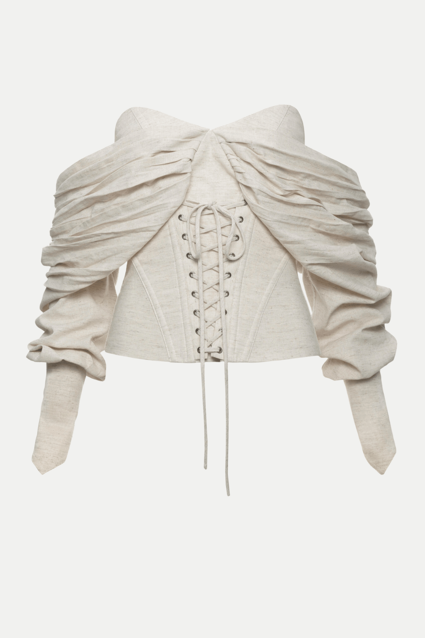 Andaia Off Shoulder Lace Up Corset Top