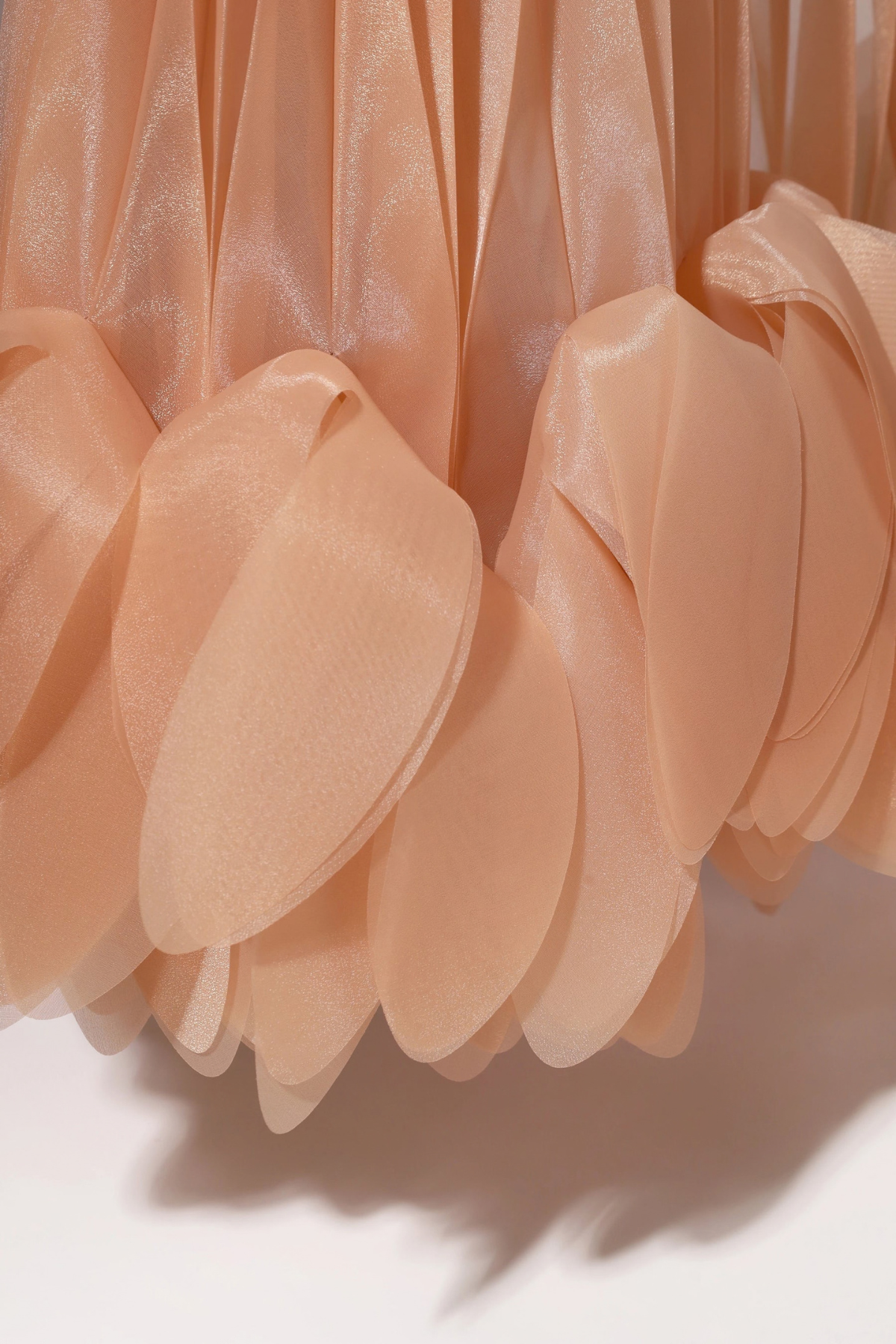 Borya Pleated Petal Cape - Beige