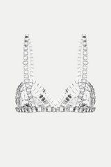 Cael Crystal Bra - Silver