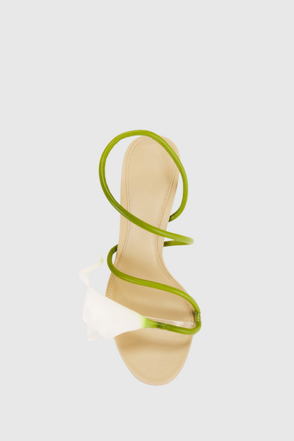 Calla Lily PVC-trimmed Sandals