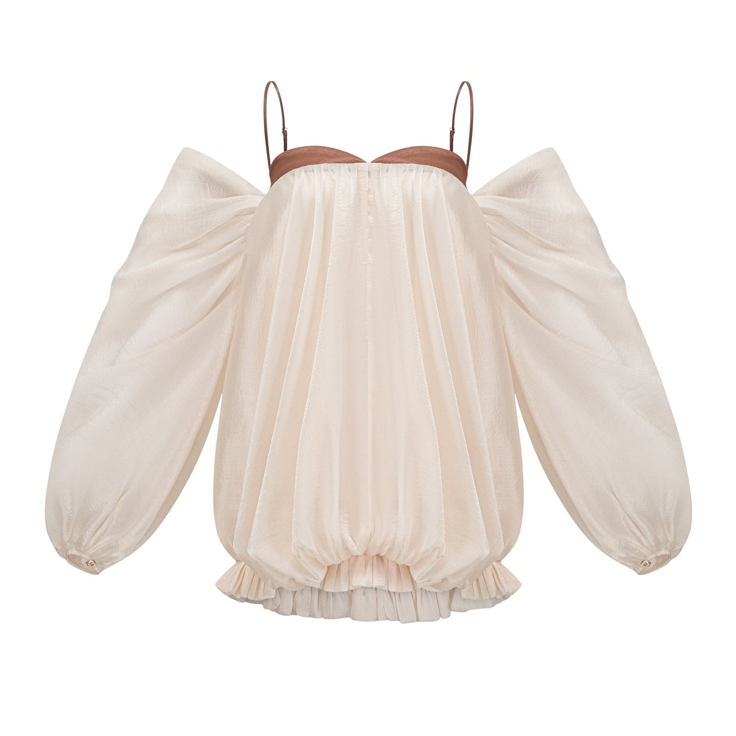 Laura puffy-design mini dress