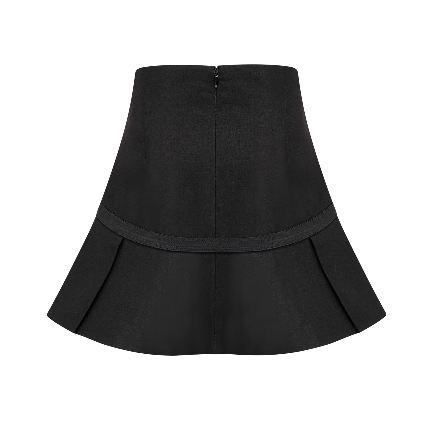 Margaux black top & skirt matching set