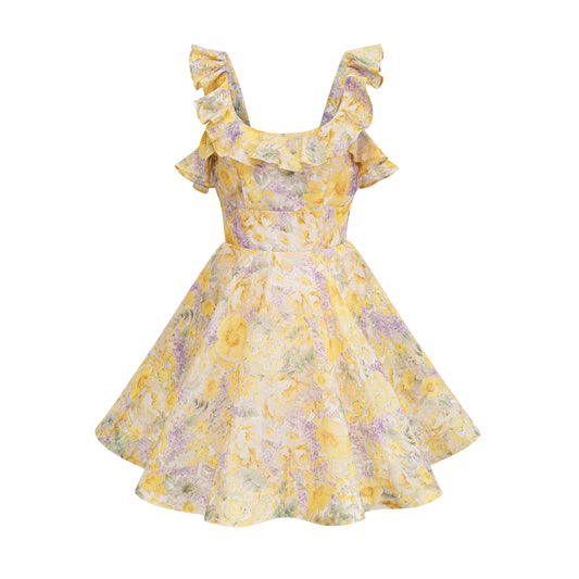 Gigou frilled mini dress