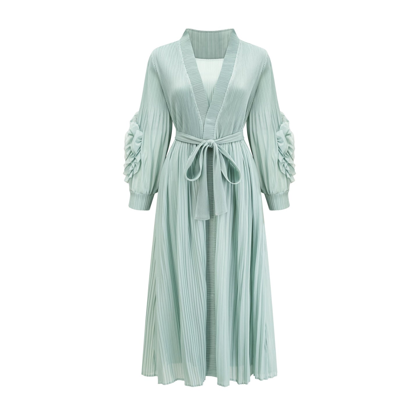 Éloïse faux-flower knitted dress