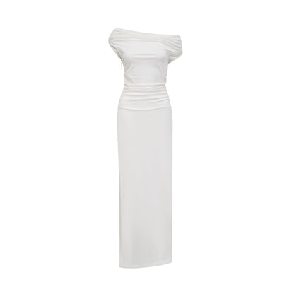 Sapphire off-shoulder maxi dress