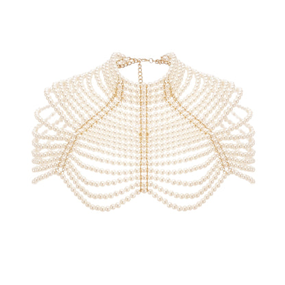 Pauline faux-pearl shawl