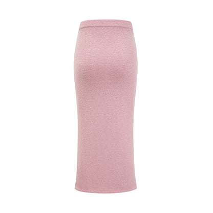 Renée pink embellished jacket & skirt matching set