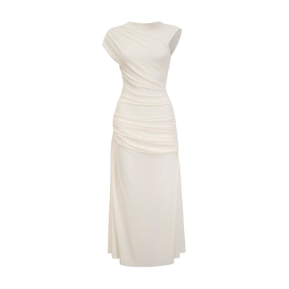 Lanetta jersey-knit draped midi dress