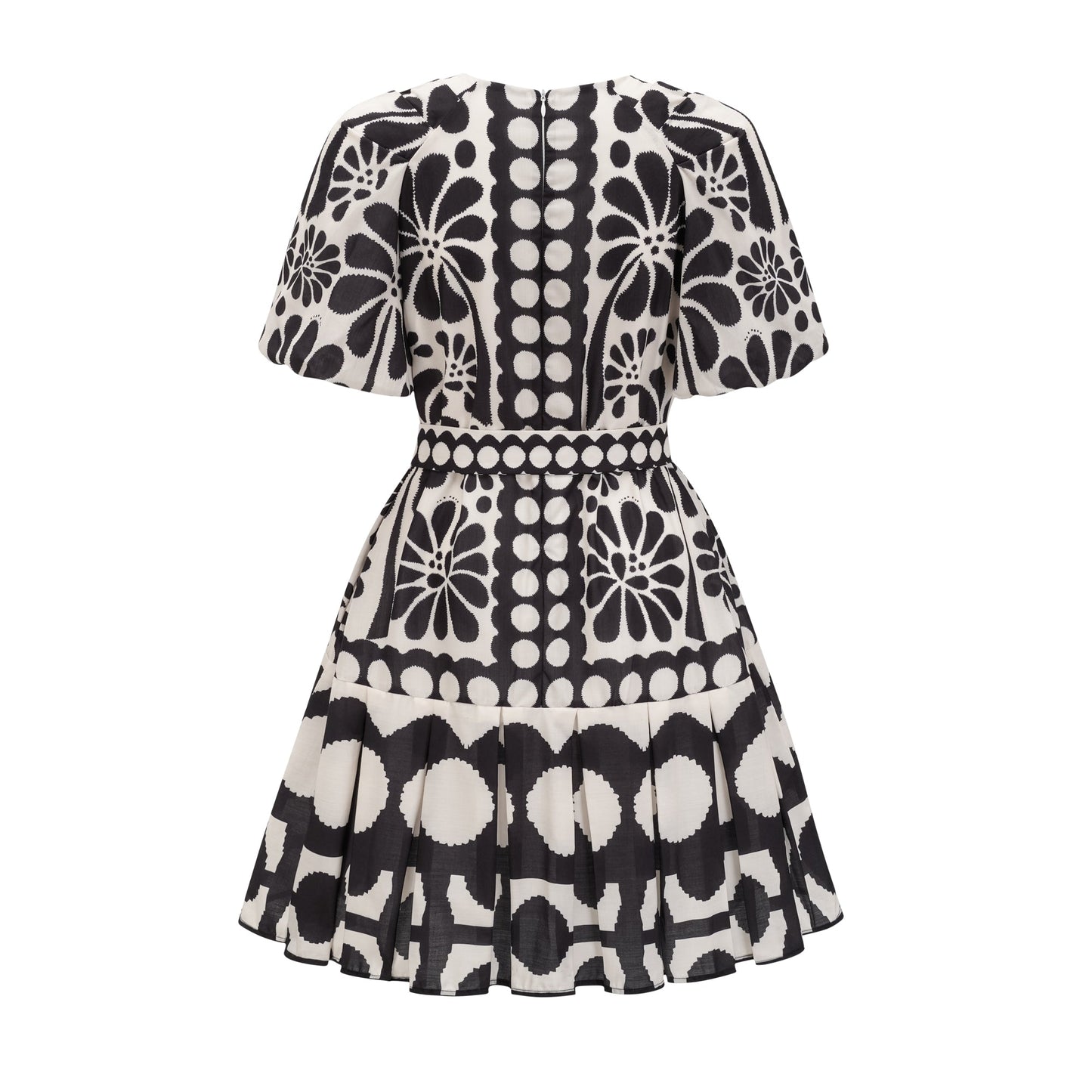 Émeline pattern-print belted mini dress