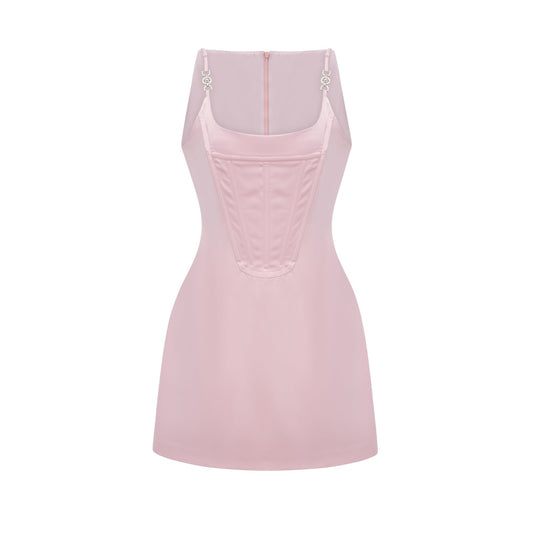 Andréa crystal-embellished mini dress