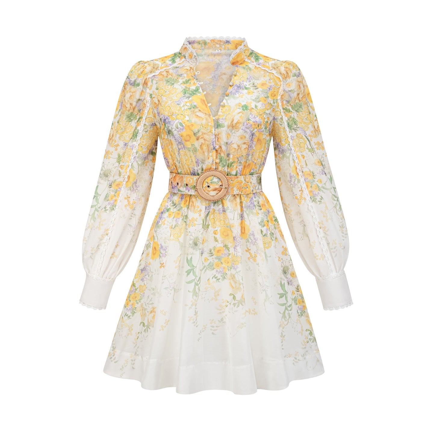 Priscille floral-print mini dress