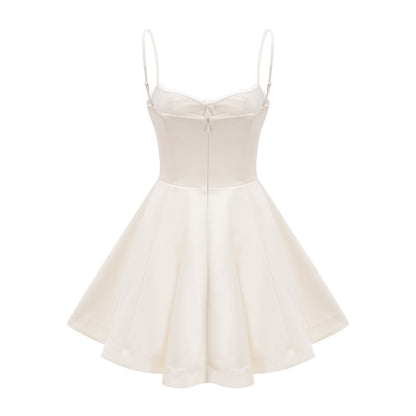 Saira tulle flared mini dress